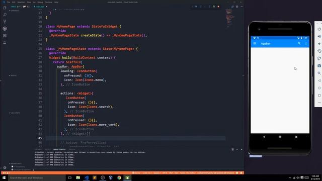 Search Bar In Appbar | Exploring Appbar In Flutter | Flutter By Desi programmer смотреть онлайн