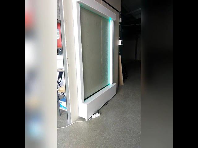 Водопад по стеклу с RGB подсветкой смотреть онлайн