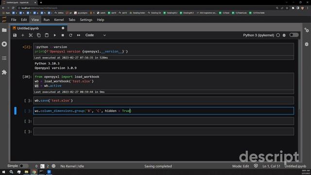 Openpyxl - Grouping Columns and Rows in Excel Worksheets with Python | Data Automation смотреть онлайн