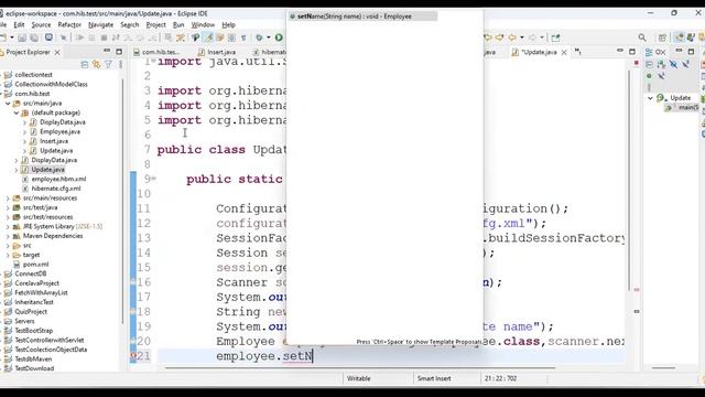 Hibernate using eclipse and MySql Part 2 Employee Crud смотреть онлайн