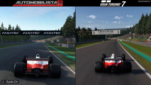Automobilista 2 vs Gran Turismo 7 - McLaren MP4/4 at Spa-Francorchamps Comparison смотреть онлайн