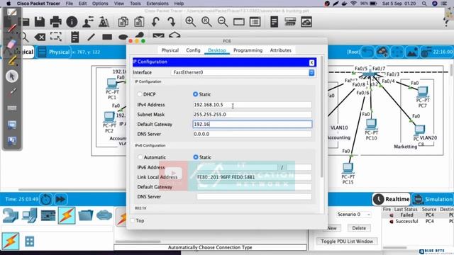 Networking Tutorial with Cisco CCNA 200-301 - 40 - Testing inter vlan routing смотреть онлайн