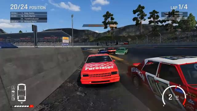 Nascar Legends Biggest Crash Ever!