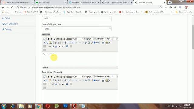 Online Test Application Admin Panel смотреть онлайн
