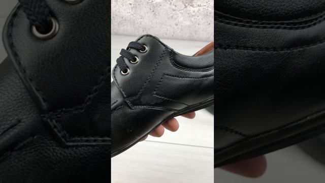 Туфли мужские Abele черные на шнурках с круглым носком эко кожа смотреть онлайн