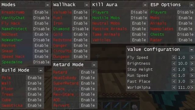 Minecraft 1.7.9 Asenciolia Client (NoCheat Bypass, Wallhack, Aimbot, Kill Aura Free Download) смотреть онлайн
