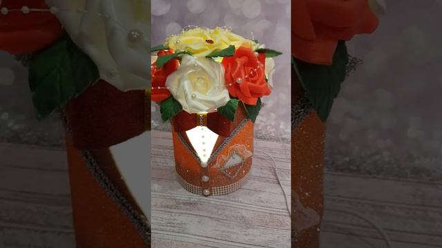 Светильник-букет ''Джентельмен с розами'' / обзор смотреть онлайн