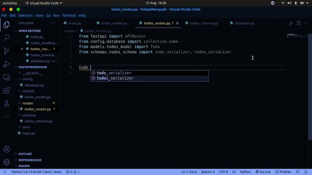 FastAPI MongoDB REST API w/ Python and PyMongo | CRUD Operations mongodb | Swagger UI | смотреть онлайн
