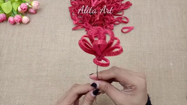 Only 2 Sheets Foamiran for make to Flowers || Foamiran Craft Ideas || Bunga Foamiran смотреть онлайн