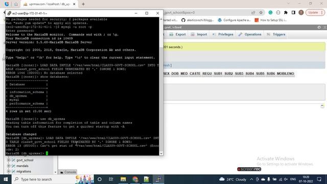 Import CSV data into the MySql database table via Command Line (LOAD DATA INFILE) смотреть онлайн