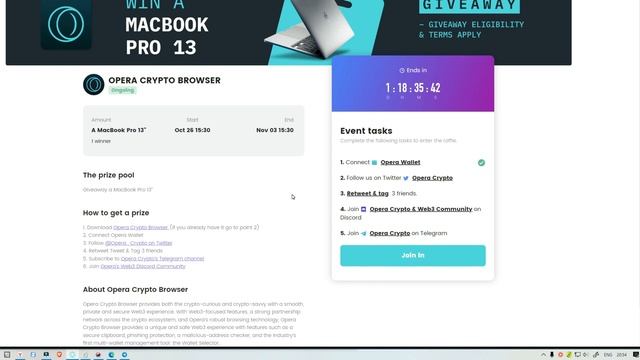 AirDrop MACBOOK PRO 13" от OPERA CRYPTO BROWSER смотреть онлайн
