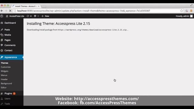 Free WordPress Theme AccessPress Lite - Theme Installation | WordPress Tutorial смотреть онлайн