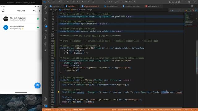 37.Send & Receive Message | Firebase Firestore | Chat App In Flutter смотреть онлайн