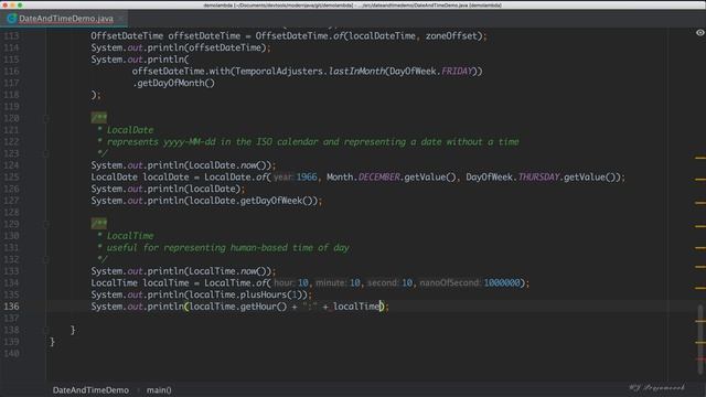 Java 8 Dates and Time API смотреть онлайн