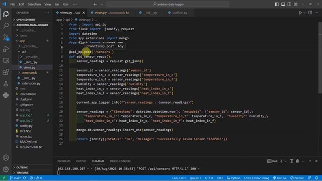Arduino Data Logger using MongoDB Database смотреть онлайн