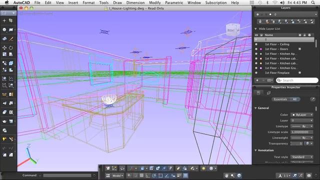 AutoCAD for Mac: Using Lights - Architectural смотреть онлайн