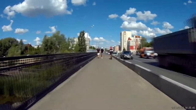 Велопокатушка вокруг Кабана | съемка на GitUp Git2 таймлапс | 4x ускорение смотреть онлайн