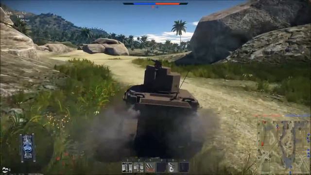 War Thunder Gameplay 4 part 1 Tank Realisic Battle (M3 Lee,M2A4) смотреть онлайн