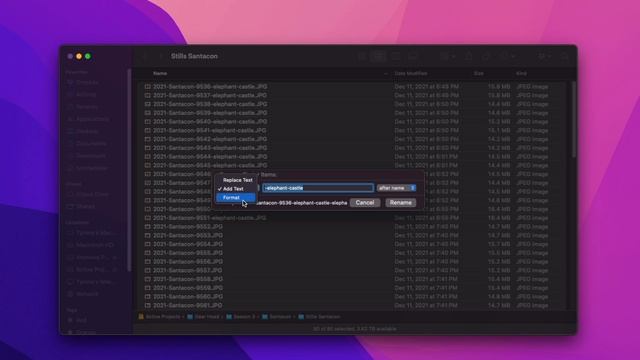 How rename multiple files in MacOS смотреть онлайн
