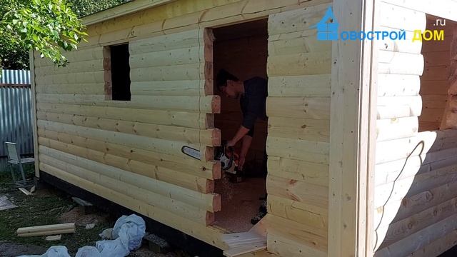 Бюджетная баня Строительство за 1 день Новострой Дом.ру смотреть онлайн