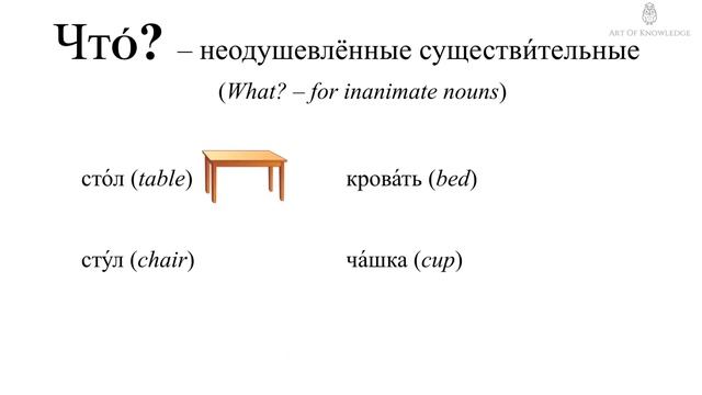 Кто? Что?. Урок 2 (Russian Lessons, Question Words Who?   What?) Русский как иностранный (РКИ).