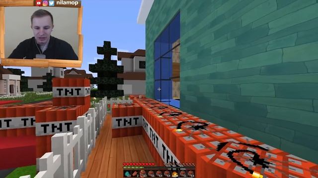 №344: ПОДОРВАЛ - ПРИВЕТ СОСЕД мод в МАЙКРАФТ(Hello Neighbora in Minecraft) в видео для детей:) смотреть онлайн