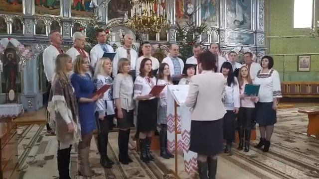 Церковний хор с. Нижні Гаї ,церква Св.Пр.Параскеви.Щедрівка "Там де місяць сходить" 2021р. смотреть онлайн