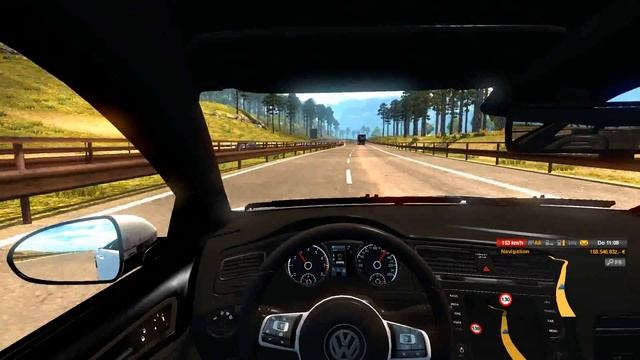 ETS2 - VW Golf 7 VII GTI - Logitech G27 (Euro Truck Simulator 2) смотреть онлайн
