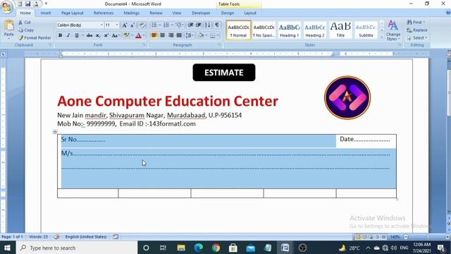 How to make bill book in ms word | ms word mein bill book kaise banate hai | bill book kaise banaye смотреть онлайн