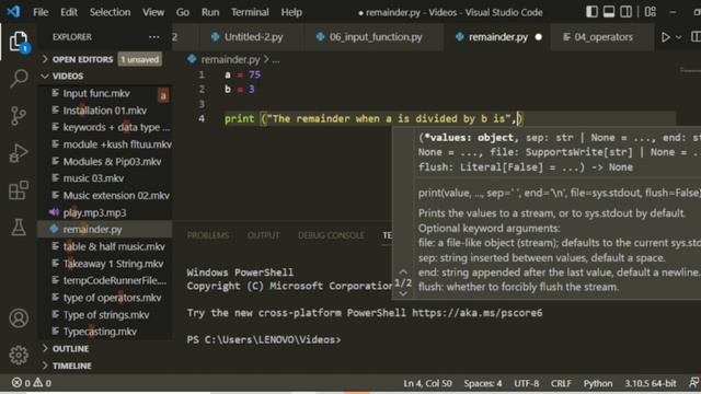 Remainder in Python #Day8 смотреть онлайн
