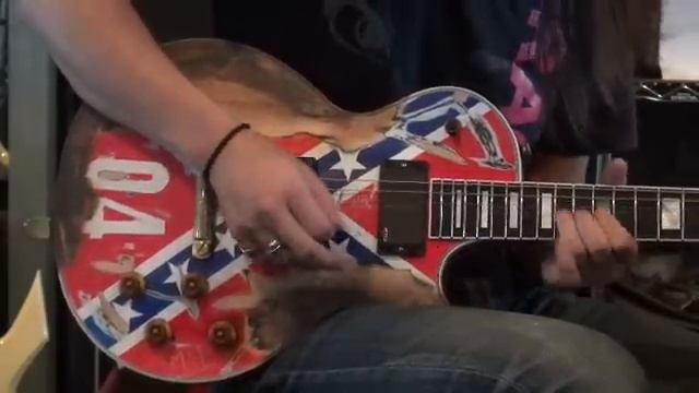 Gibson LES PAUL Custom Zakk Wylde≪Rebel Flag≫Perfect Mod смотреть онлайн