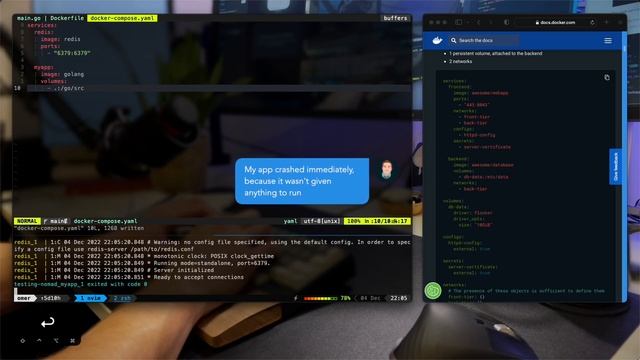 How to set up docker compose for local development in a container (using Neovim) смотреть онлайн