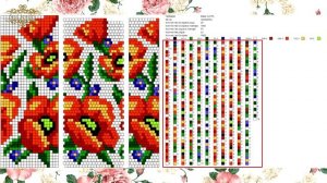 Бисерный жгут. Как пользоваться схемой