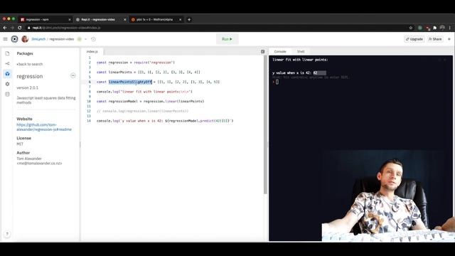 Linear & Non Linear Regression In Node Js смотреть онлайн