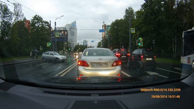 наезд на пешехода на пр Тореза 29 08 16 смотреть онлайн
