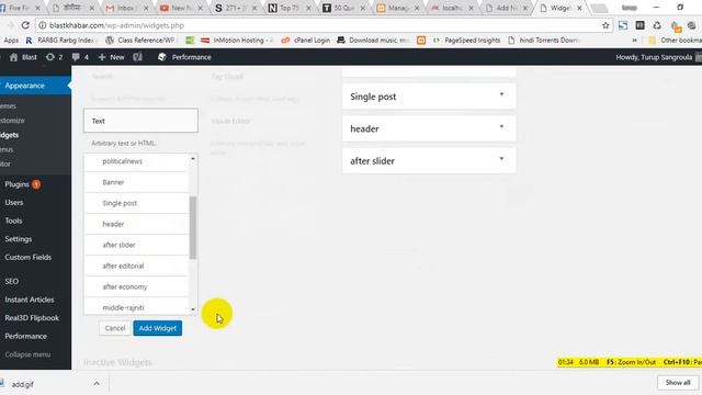 Wordpress widgets смотреть онлайн
