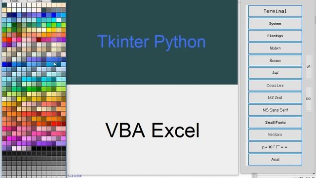 Variedad de Colores y Fuentes en Tkinter Python смотреть онлайн