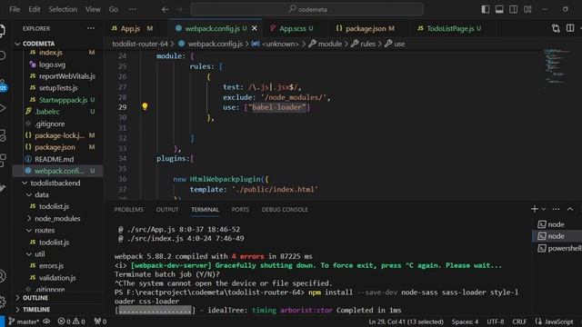 React Todo List with Webpack 5: CSS Modules for Styling & React Router v6.4 Tutorial #react смотреть онлайн