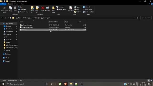 Scrape Greeting card shop info from website by running python script смотреть онлайн