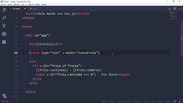 #02 Methods, v-model y Evento Click | Curso de Vue.js ? Desde Cero [Tutorial en Español] смотреть онлайн