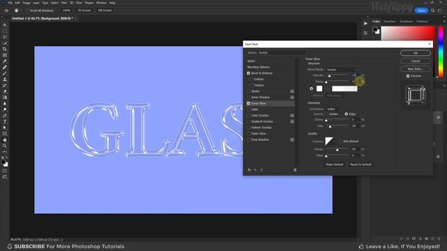 Glass Text Effect/Glass Logo Effect - Photoshop Tutorial (Easy) смотреть онлайн