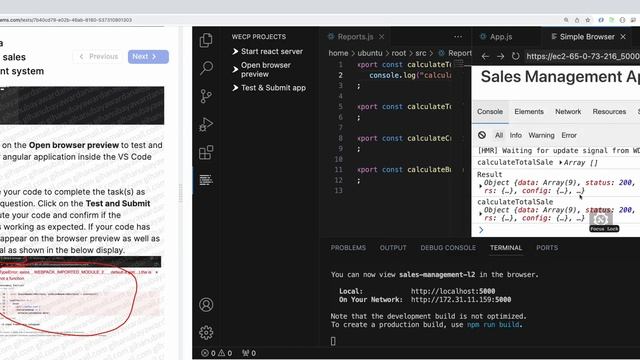 Live coding a React Project on WeCP смотреть онлайн