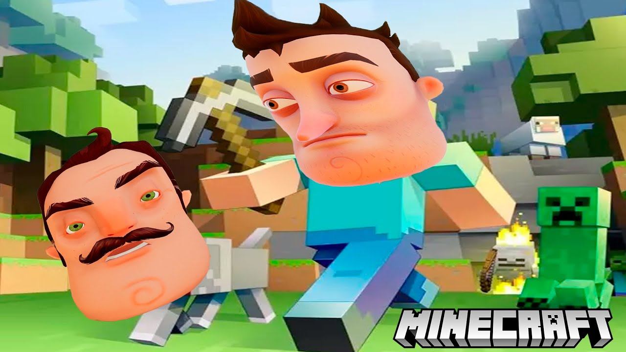 ПРИВЕТ СОСЕД СТАЛ СОБАКОЙ!ИГРА HELLO NEIGHBOR MINECRAFT 1.16!ВЫЖИВАНИЕ НУБА В МАЙНКРАФТЕ!ШОУ ХРИПЛЫХ