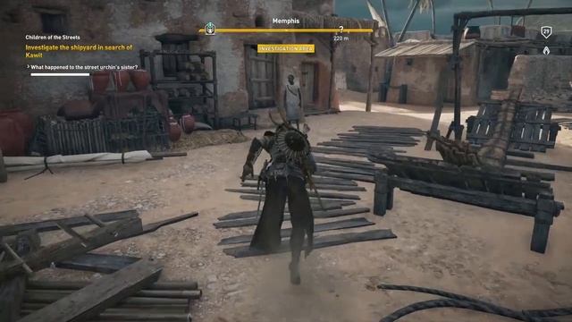 Investigate the Shipyard in Search of Kawit | Children of the Streets | Assassin's Creed: Origins смотреть онлайн