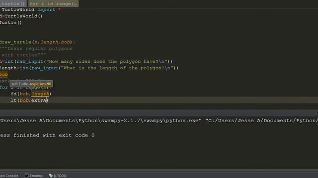 How to write a python program that draws polygons. смотреть онлайн