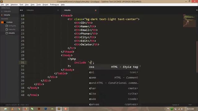#04 CRUD App Using PHP & Mysqli | Displaying Data From Database In Bootstarp 4 Table смотреть онлайн
