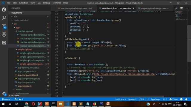 4. Angular File upload with Form Data | Angular 13 Image upload with form data смотреть онлайн