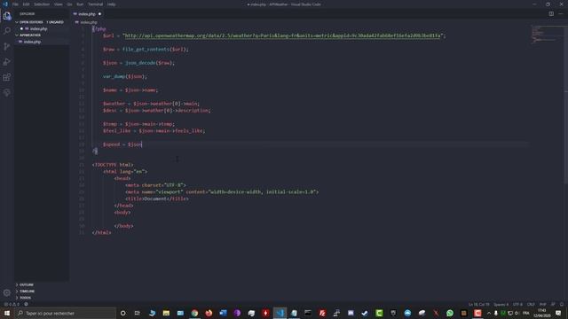 Créer un système météo avec OpenWeather | PHP смотреть онлайн