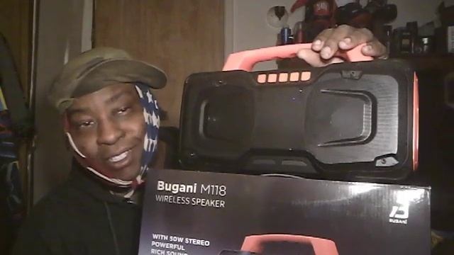 bugani m118 Bluetooth speaker review no tws 100 bucks on Amazon смотреть онлайн