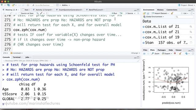 Survival Analysis Part 12 | Checking Cox PH Model Assumptions in R with RStudio смотреть онлайн